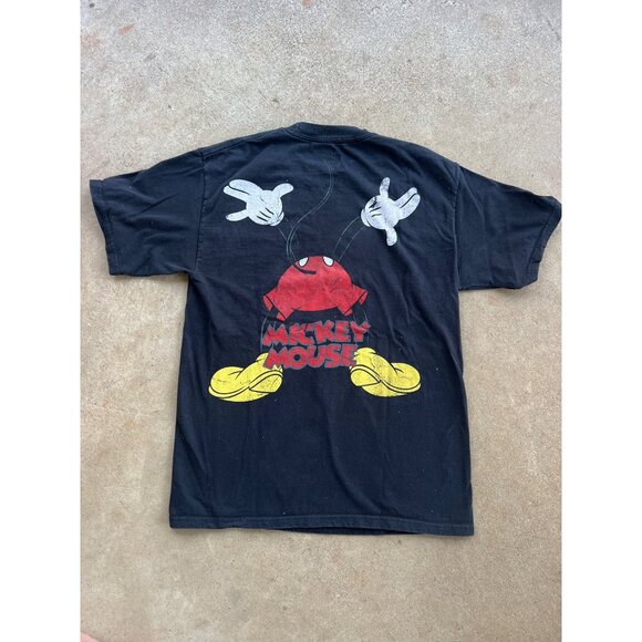 Vintage Disney Mickey Mouse Break Through Double Sided T-Shirt  C4 - Picture 5 of 5